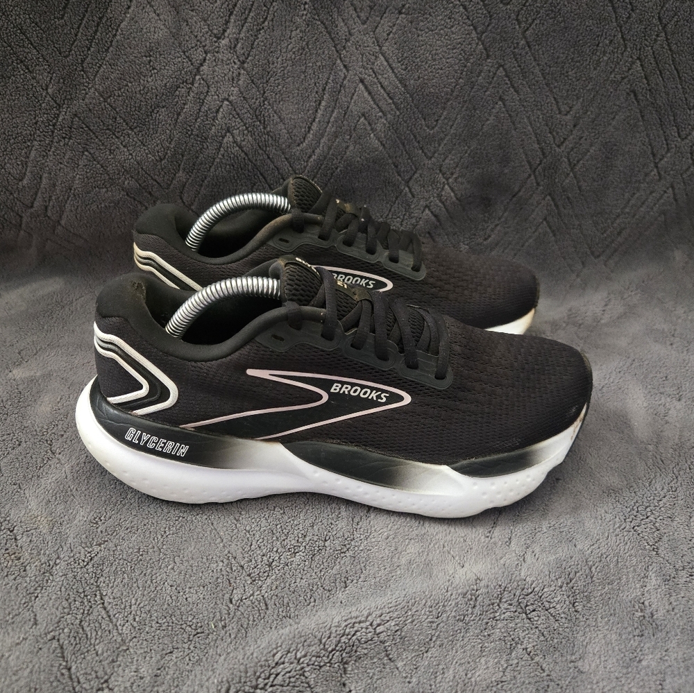 Brooks Glycerin 21 Running Shoes Womens Sz 7.5 Athletic Sneakers Trainers Black.